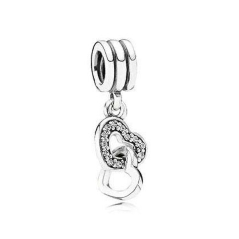 Pandora Double Heart Dangle Charm